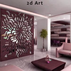 2D Partition Glass Art-JP Art Glass