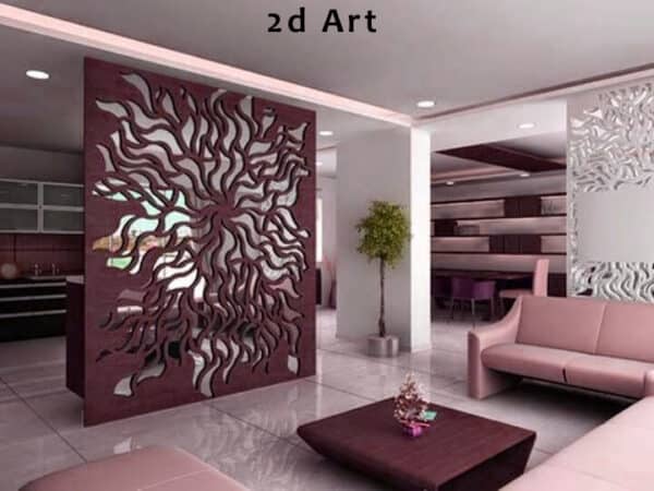 2D Partition Glass Art-JP Art Glass