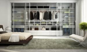 toughened glass wardrobe