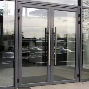 Toughened glass door