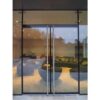 Toughened glass door