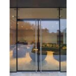 Toughened glass door
