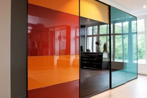 Lacquered Glass Wardrobes